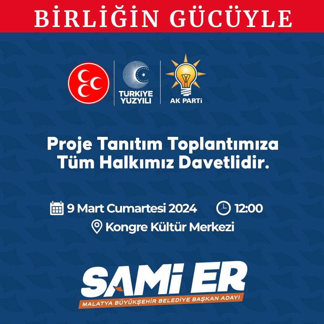 Malatya Büyükşehir Belediye Başkanı Sami Er, Malatya'nın geleceğine dair projeleri tanıttı