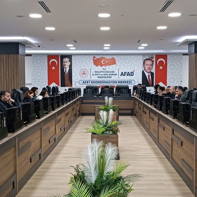 Malatya'da Türkiye Afet Müdahale Planı çevrimiçi toplantısı düzenlendi